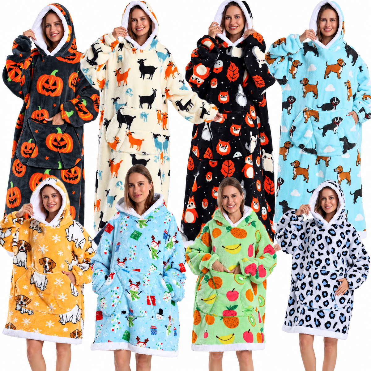 Couverture Portable à Capuche – Sweat Surdimensionné Chaud, Unisexe